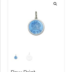 Lola Pendant Paw Print  silver with 18” box chain